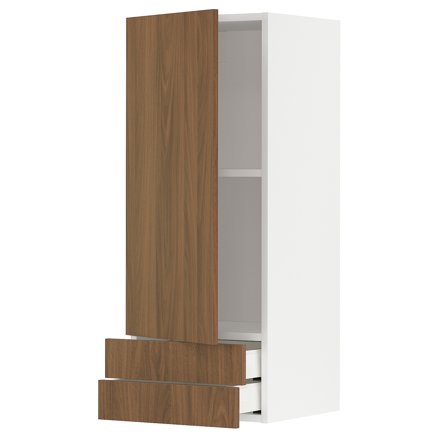 Навесной шкаф - METOD / MAXIMERA IKEA/ МЕТОД/МАКСИМЕРА ИКЕА, 40х100 см, белый/коричневый