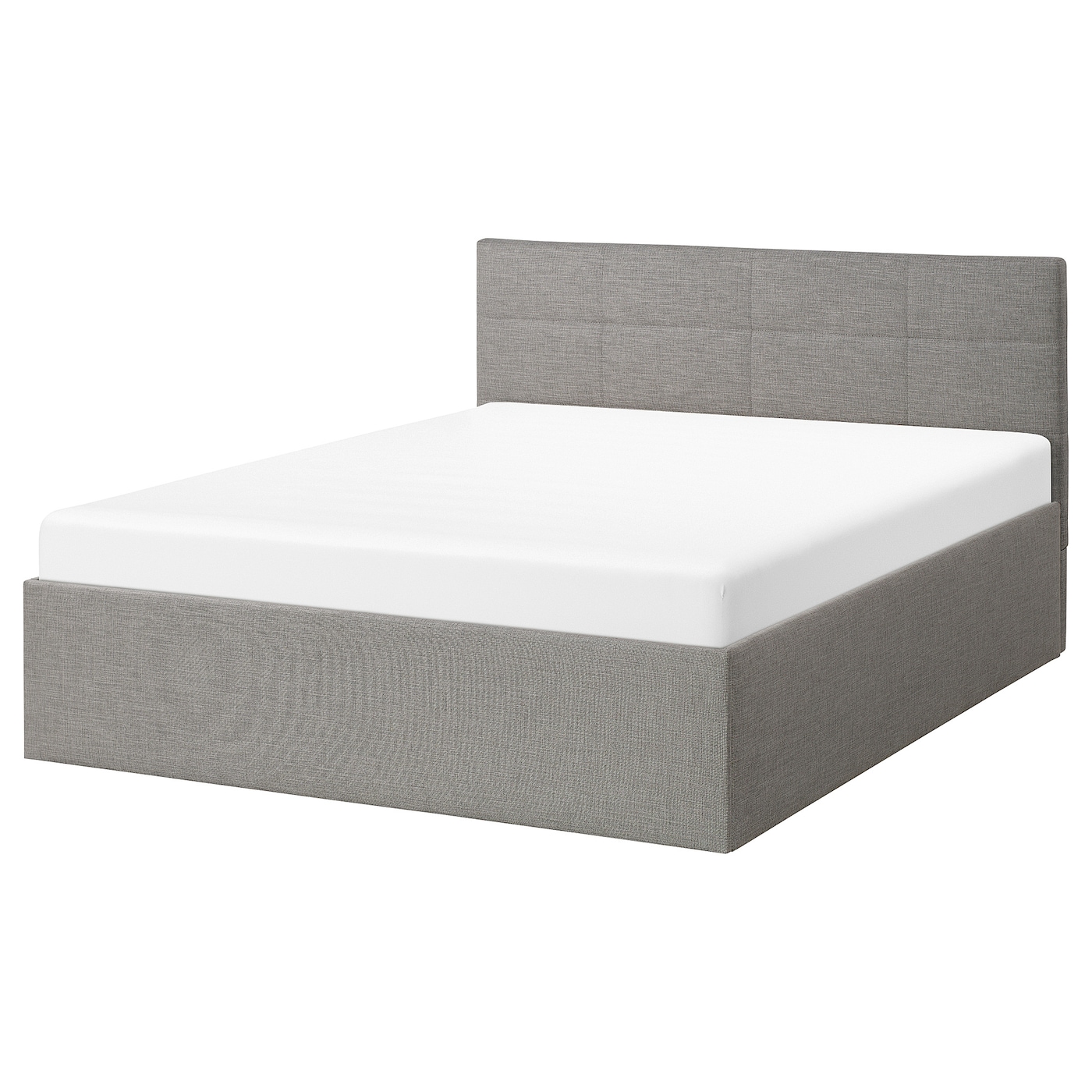 Основание двуспальной кровати - IKEA SKARVLO, 200х140 см, серый, СКАРВЛО ИКЕА