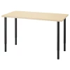 Письменный стол - IKEA MITTCIRKEL/OLOV, 120х60х63-93 см, сосна/черный, МИТЦИРКЕЛЬ/ОЛОВ ИКЕА