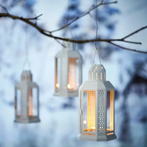 Свечка без запаха - IKEA GLIMМА/ ГЛИММА ИКЕА,  38 мм, серебристый, 100 шт