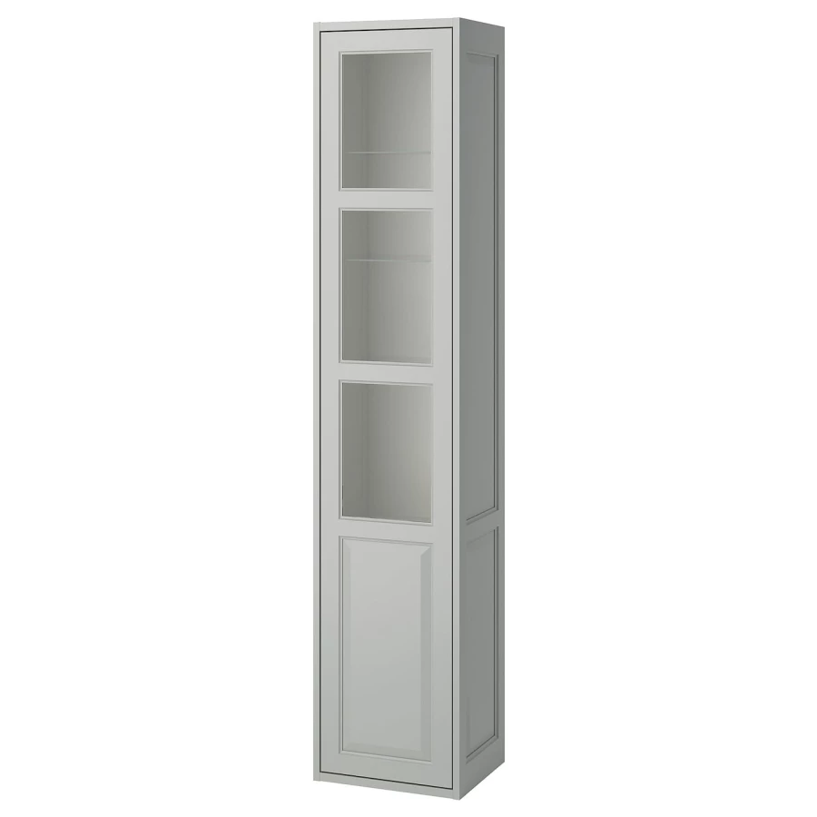 Высокий шкаф/дверь - IKEA TÄNNFORSEN/TANNFORSEN/ТЭННФОРСЕН ИКЕА, 195х35х40 см, серый (изображение №1)
