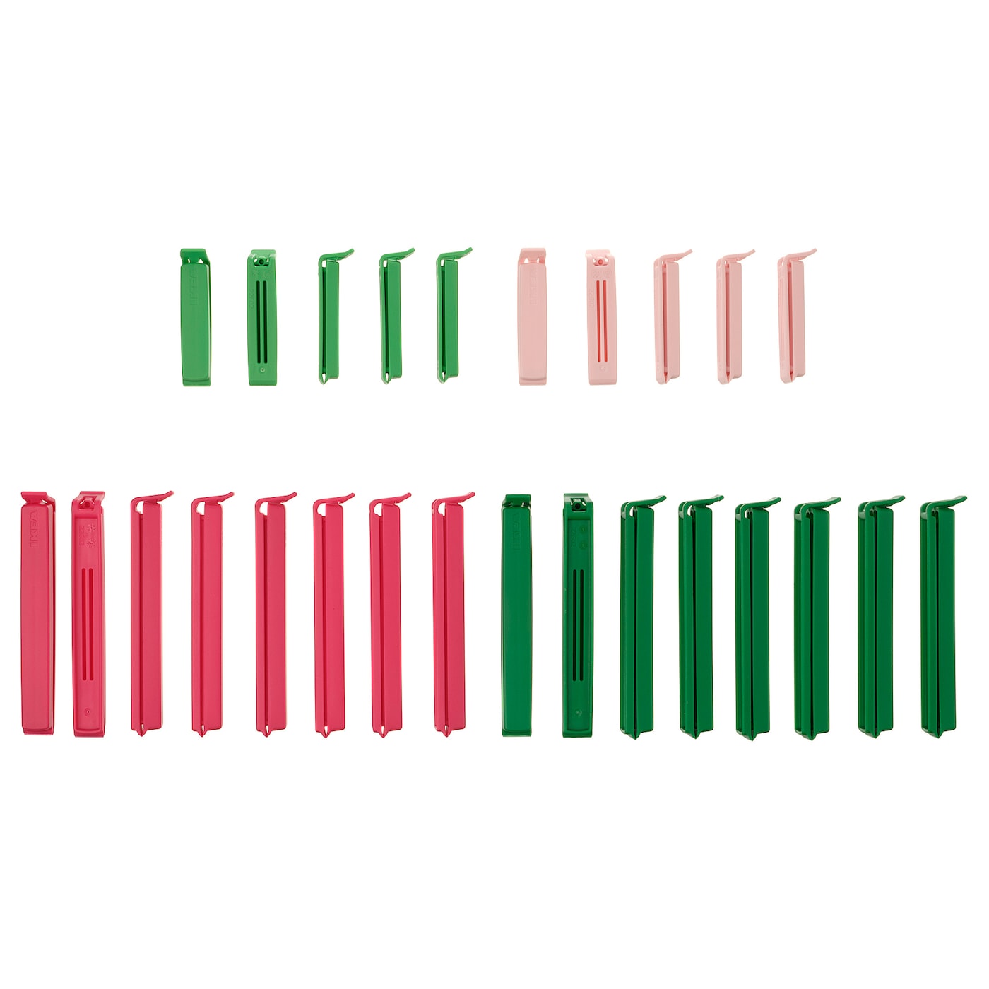 Уплотнительная клипса - IKEA BEVARA, зеленый/красный, БЕВАРА ИКЕА