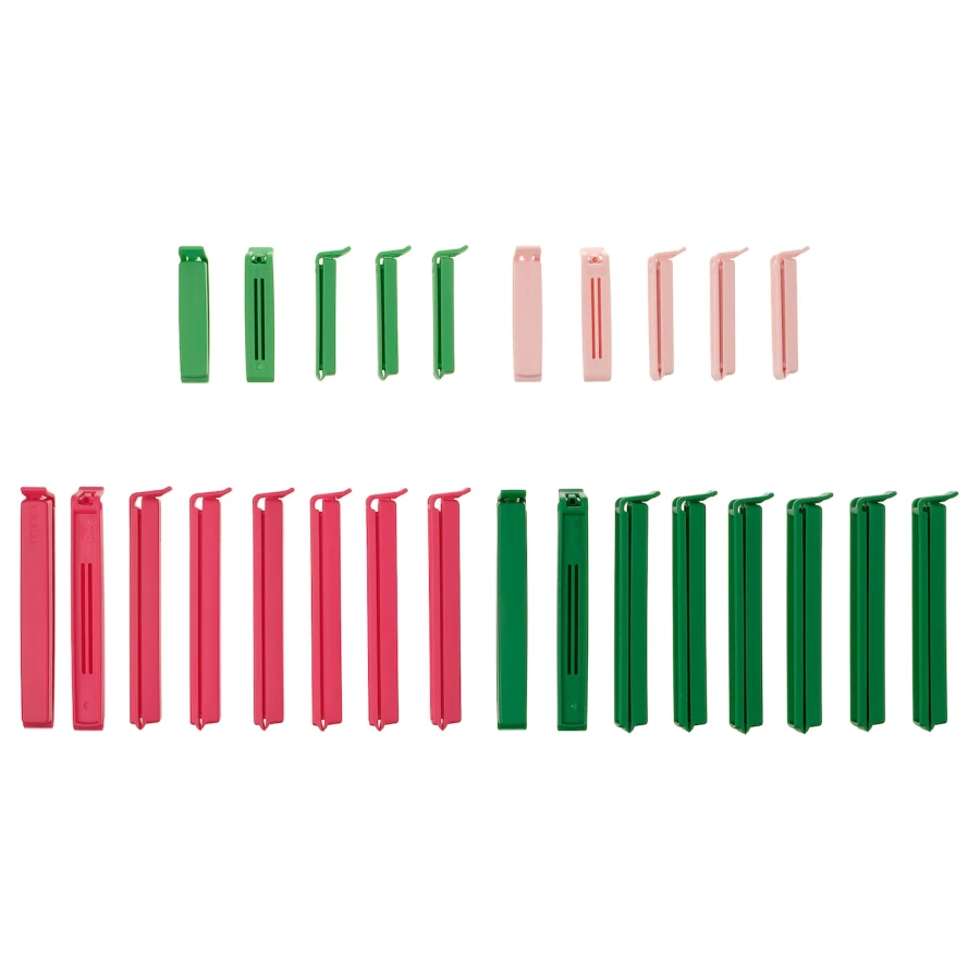 Уплотнительная клипса - IKEA BEVARA, зеленый/красный, БЕВАРА ИКЕА (изображение №1)