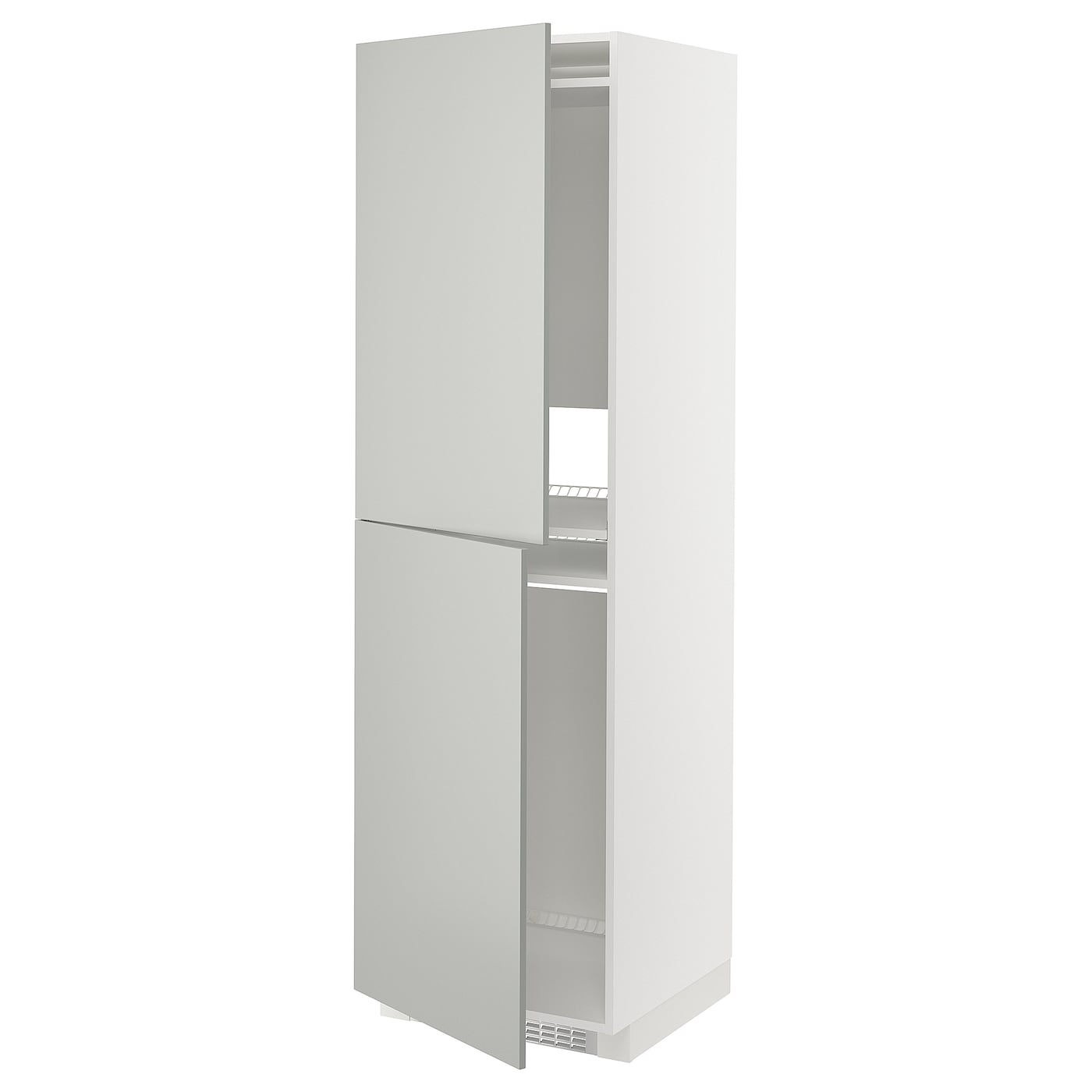 Шкаф - METOD IKEA/ МЕТОД ИКЕА,  208х60 см, белый/серый