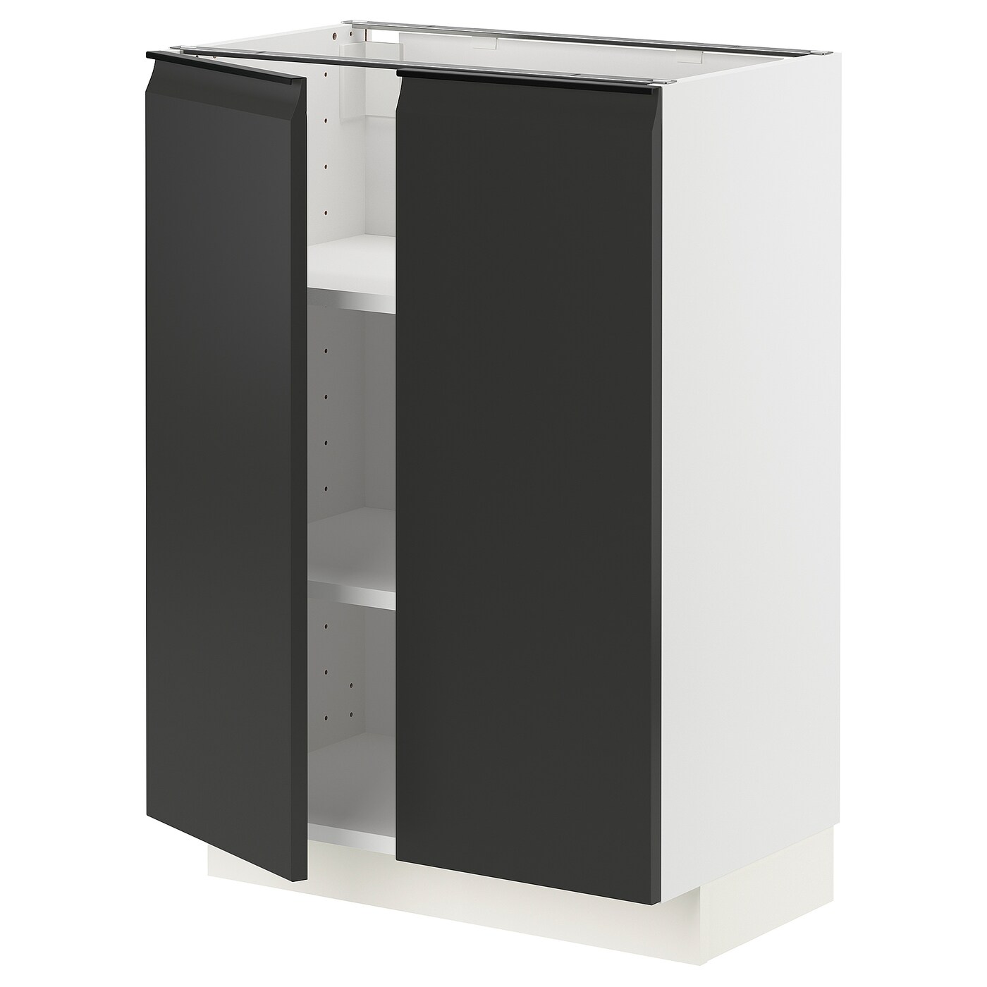 Напольный шкаф - METOD IKEA/ МЕТОД ИКЕА,  60х88  см, белый/черный