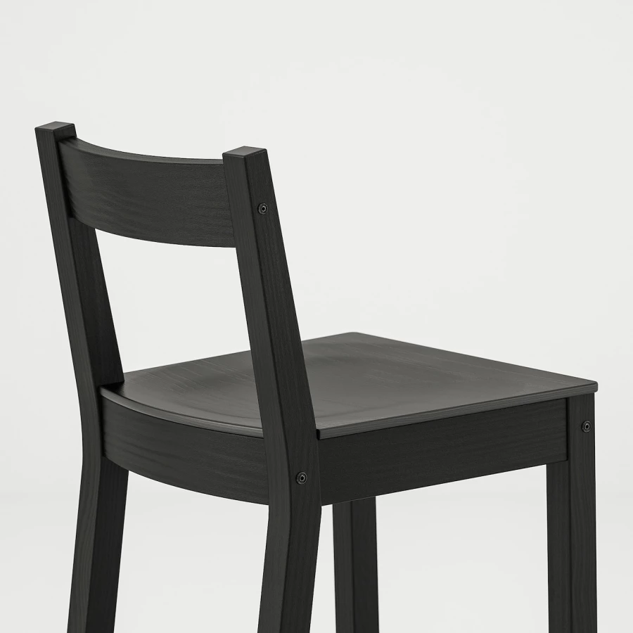 Барный стул - IKEA NORDVIKEN/ИКЕА НОРДВИКЕН, 40х45х88 см, черный (изображение №3)
