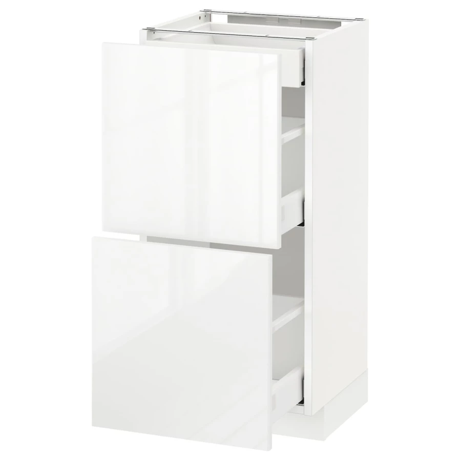 Напольный кухонный шкаф  - IKEA METOD MAXIMERA, 88x39x40см, белый, МЕТОД МАКСИМЕРА ИКЕА (изображение №1)