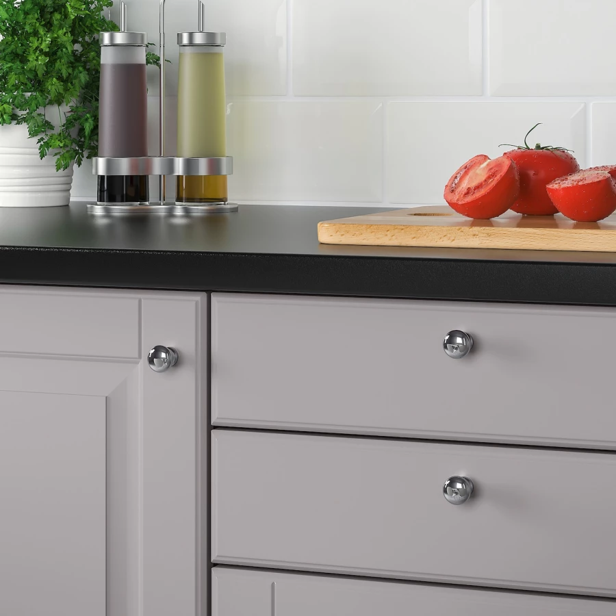 Ручка-кноба - IKEA ENERYDA, 2 см, хром, ЭНЕРИДА ИКЕА (изображение №2)