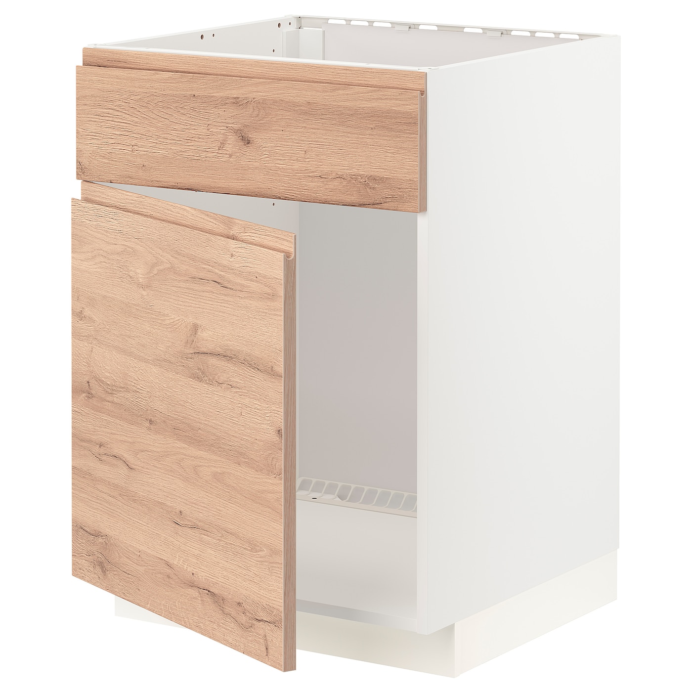 Напольный кухонный шкаф - METOD  IKEA/ МЕТОД ИКЕА, 88х60 см, белый/бежевый