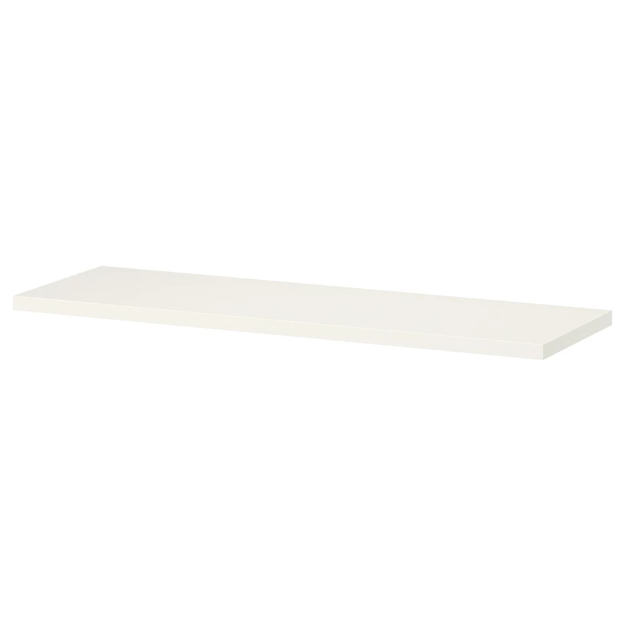 Часть настенной полки - BURHULT IKEA/ БУРХУЛЬТ ИКЕА, 59х20 см, белый (изображение №1)