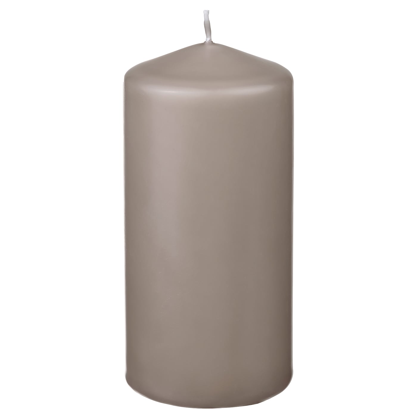 Свеча формовая без запаха - IKEA DAGLIGEN/ДАГЛИГЕН ИКЕА, 14х6,8 см, бежевый