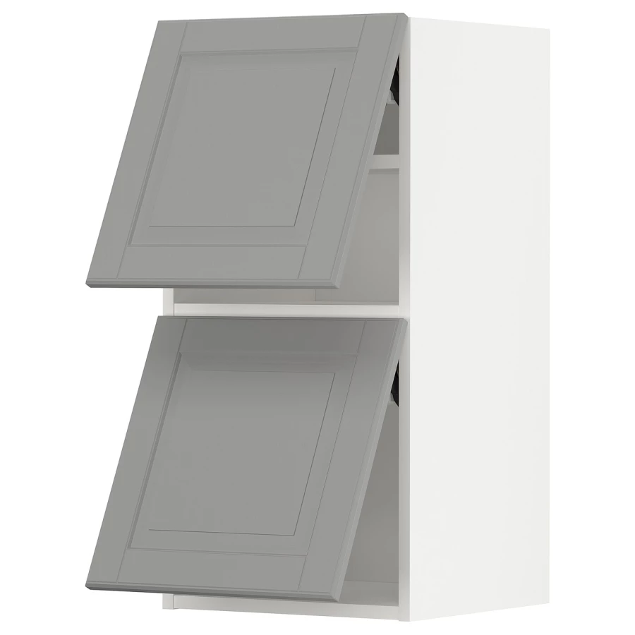 Шкаф - METOD  IKEA/  МЕТОД ИКЕА, 40х80 см, белый/серый (изображение №1)