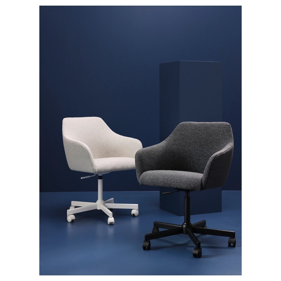 Офисный стул - IKEA TOSSBERG, 67x67x57см, белый, ИКЕА ТОССБЕРГ (изображение №3)