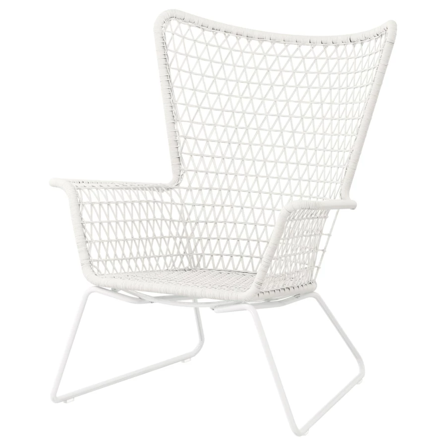 Садовое кресло - IKEA HÖGSTEN/HOGSTEN, белый, 93x78x74см, ХЁГСТЕН ИКЕА (изображение №1)