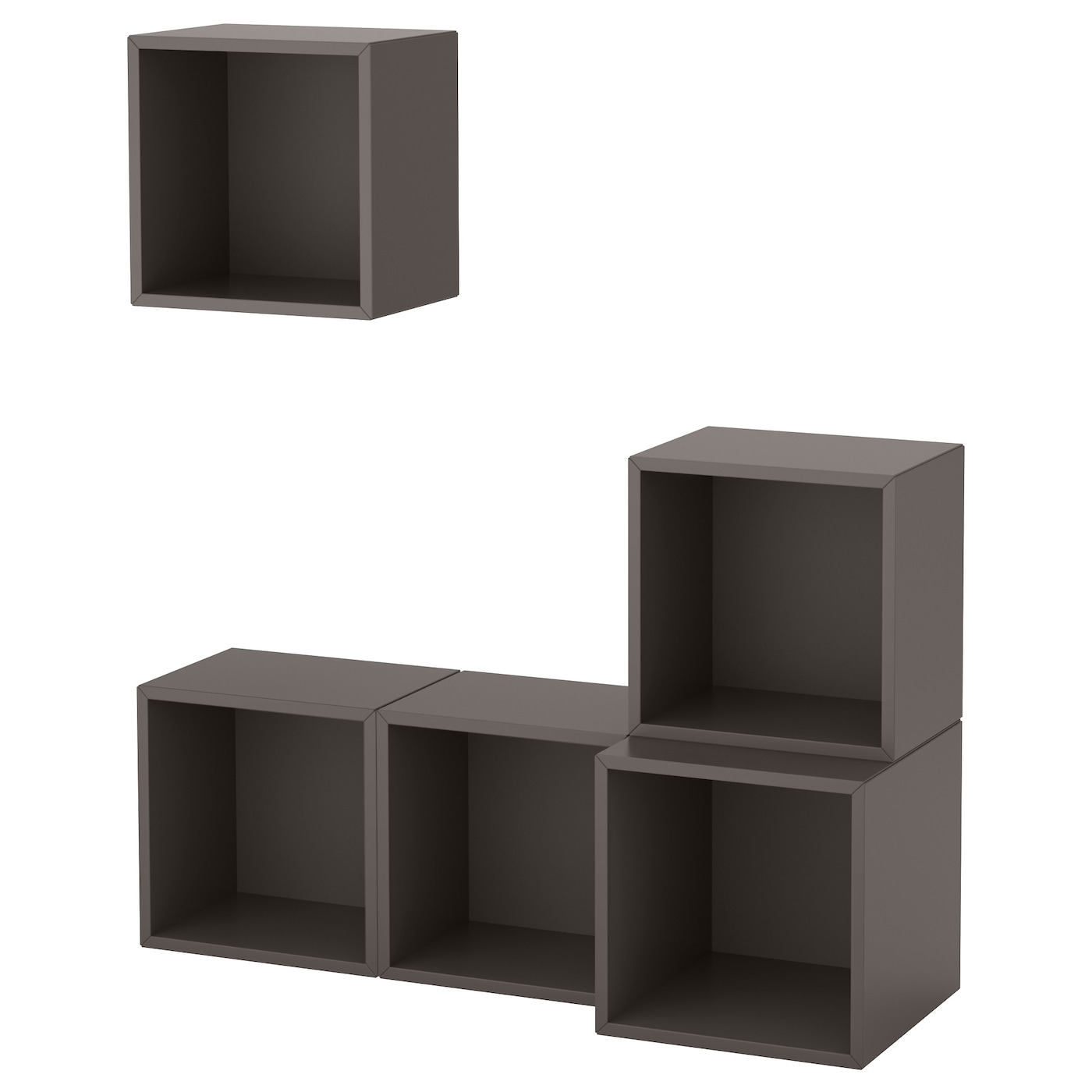 Комбинация навесных шкафов - IKEA EKET, темно-серый, 105x35x120 см, ЭКЕТ ИКЕА