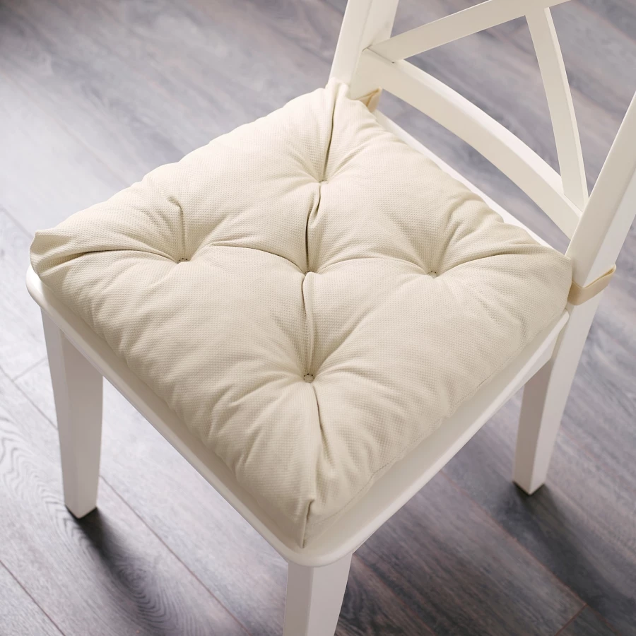 Подушка на стул - MALINDA IKEA/ МАЛИНДА  ИКЕА, 38 см, белый (изображение №2)