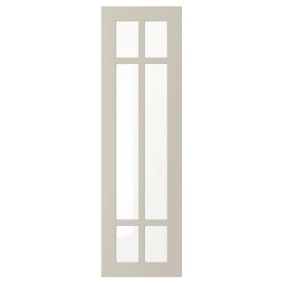Дверца со стеклом - IKEA STENSUND, 100х30 см, бежевый, СТЕНСУНД ИКЕА (изображение №1)
