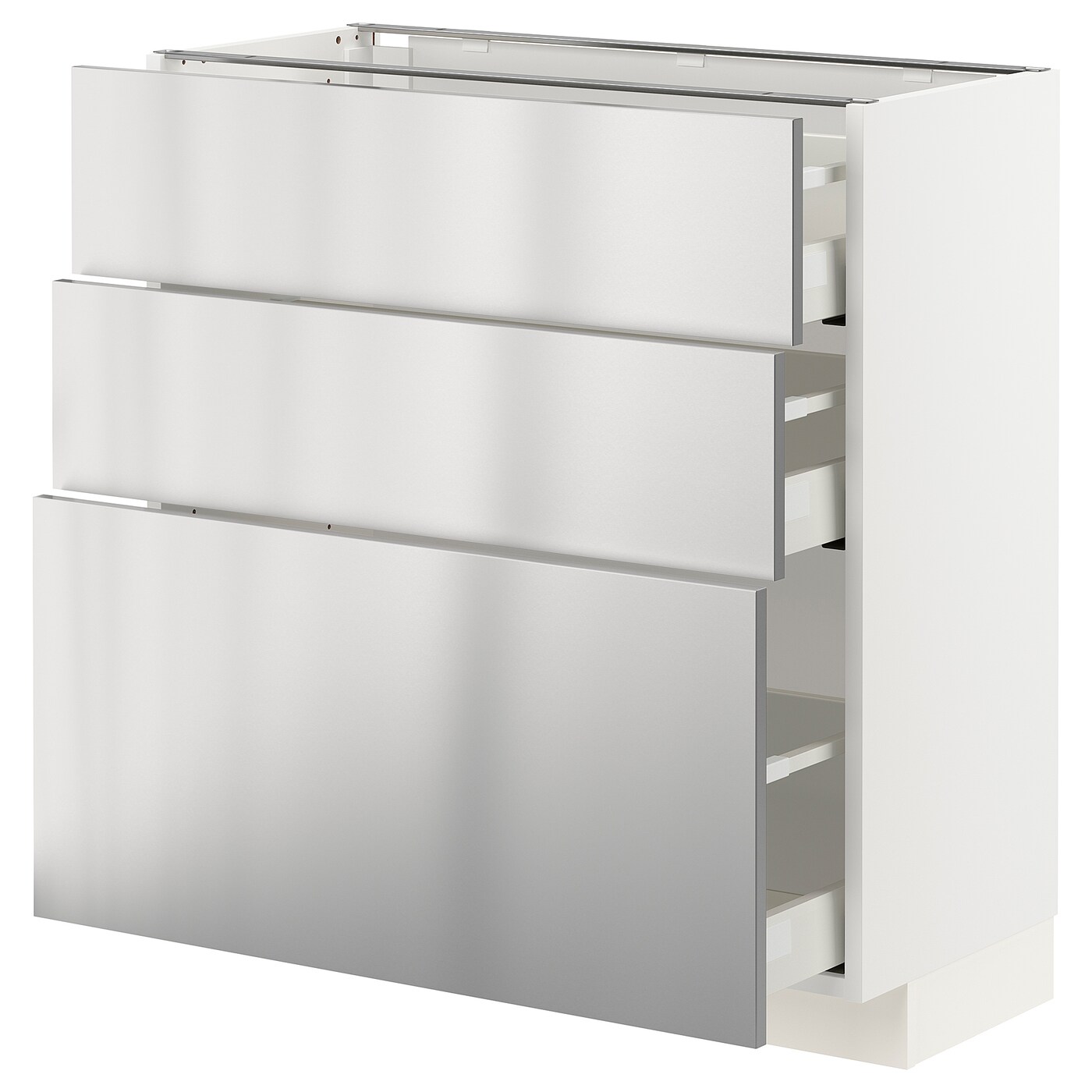 Напольный шкаф - METOD / MAXIMERA IKEA/ МЕТОД/ МАКСИМЕРА ИКЕА,  88х80 см, белый/серый