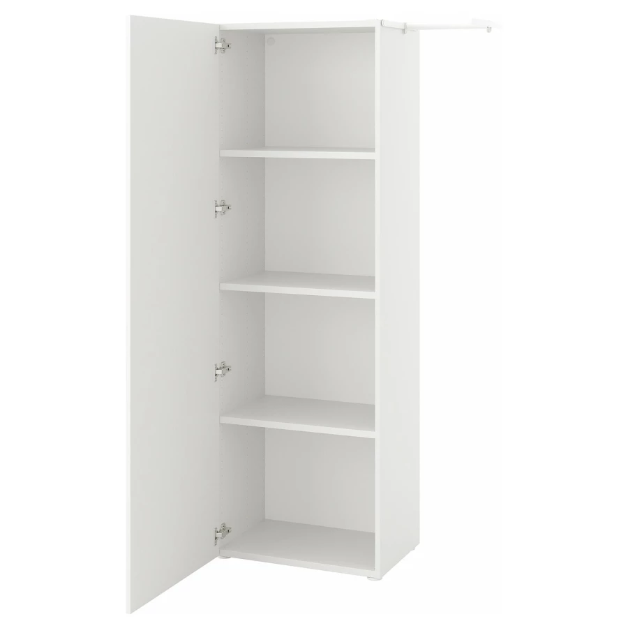 Платяной шкаф - IKEA PLATSA/FONNES  / ПЛАТСА/ФОННЕС ИКЕА, 107x42x181 см, белый (изображение №1)
