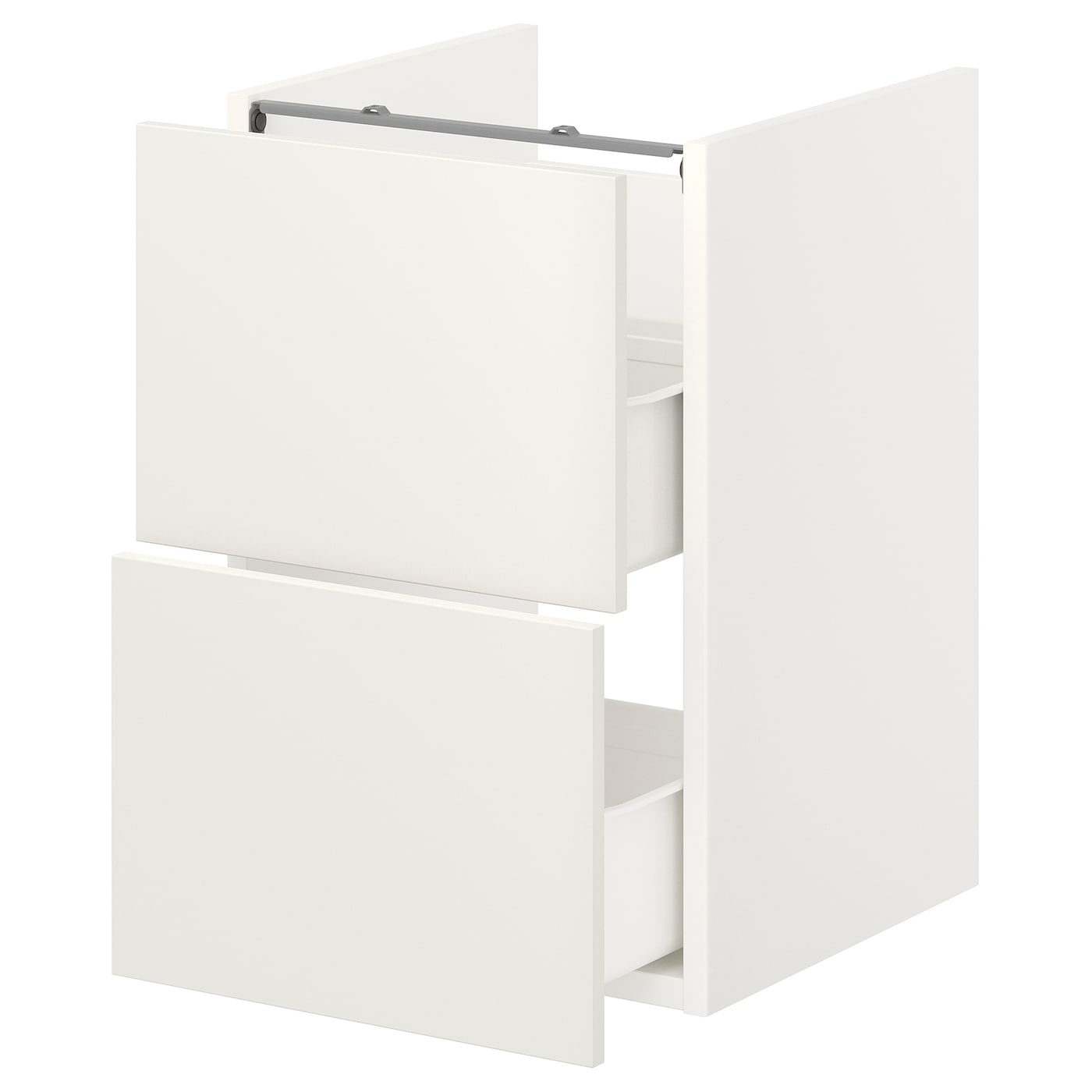 Шкаф с выдвижными ящиками - IKEA ENHET, 60x42x40см, белый, ЭНХЕТ ИКЕА