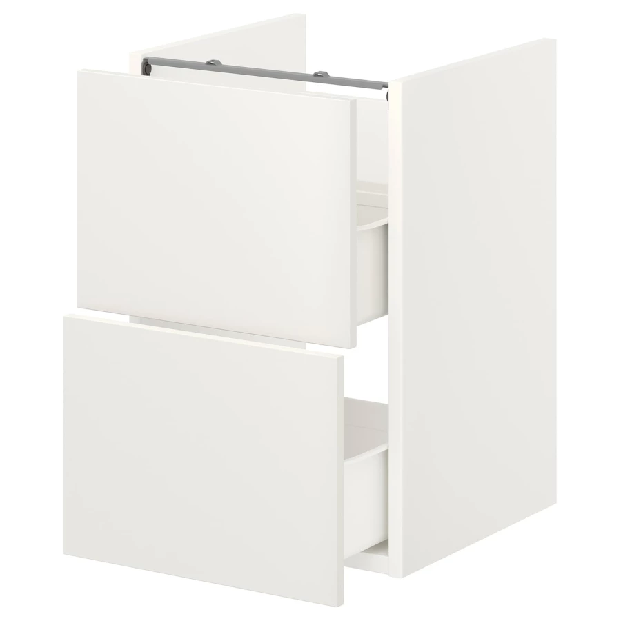 Шкаф с выдвижными ящиками - IKEA ENHET, 60x42x40см, белый, ЭНХЕТ ИКЕА (изображение №1)