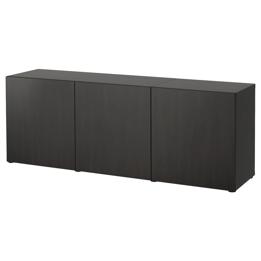Комбинация для хранения - IKEA BESTÅ/BESTA, 180x42x65 см, черный, Беста/Бесто ИКЕА (изображение №1)