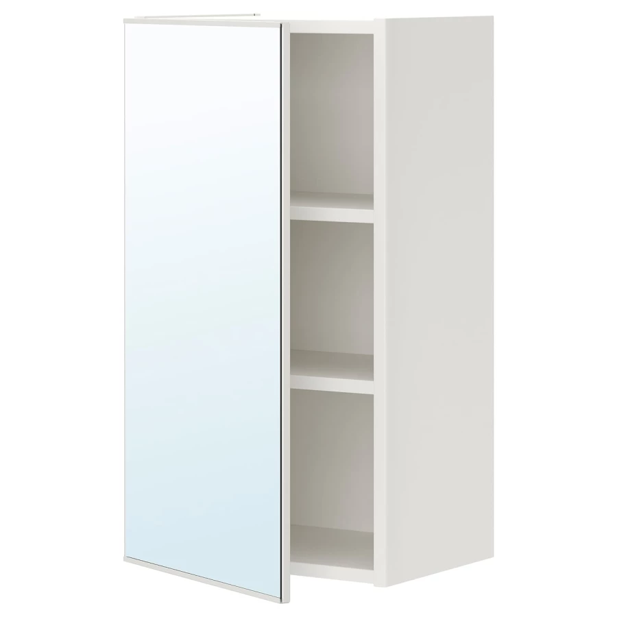 Настенный шкаф для ванной комнаты - ENHET IKEA/ ЭНХЕТ ИКЕА, 75х40х32 см, белый (изображение №1)