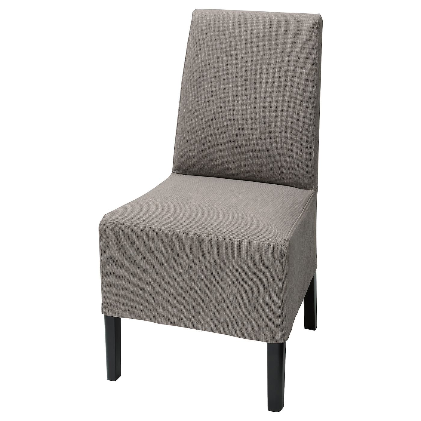 Чехол на стул - BERGMUND IKEA/ БЕРГМУНД ИКЕА,  серо-коричневый