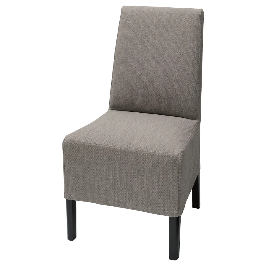 Чехол на стул - BERGMUND IKEA/ БЕРГМУНД ИКЕА,  серо-коричневый (изображение №1)