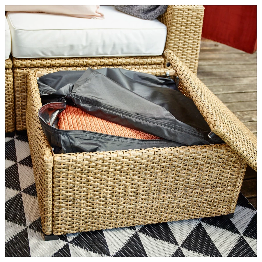 Табурет - SOLLERÖN /SOLLERON  IKEA/ СОЛЛЕРОН ИКЕА, 62х32 см, коричневый (изображение №6)