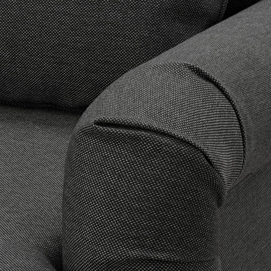 3-местный диван-кровать - IKEA GRUNNARP, 92x236см, черный, ГРУННАРП ИКЕА (изображение №5)