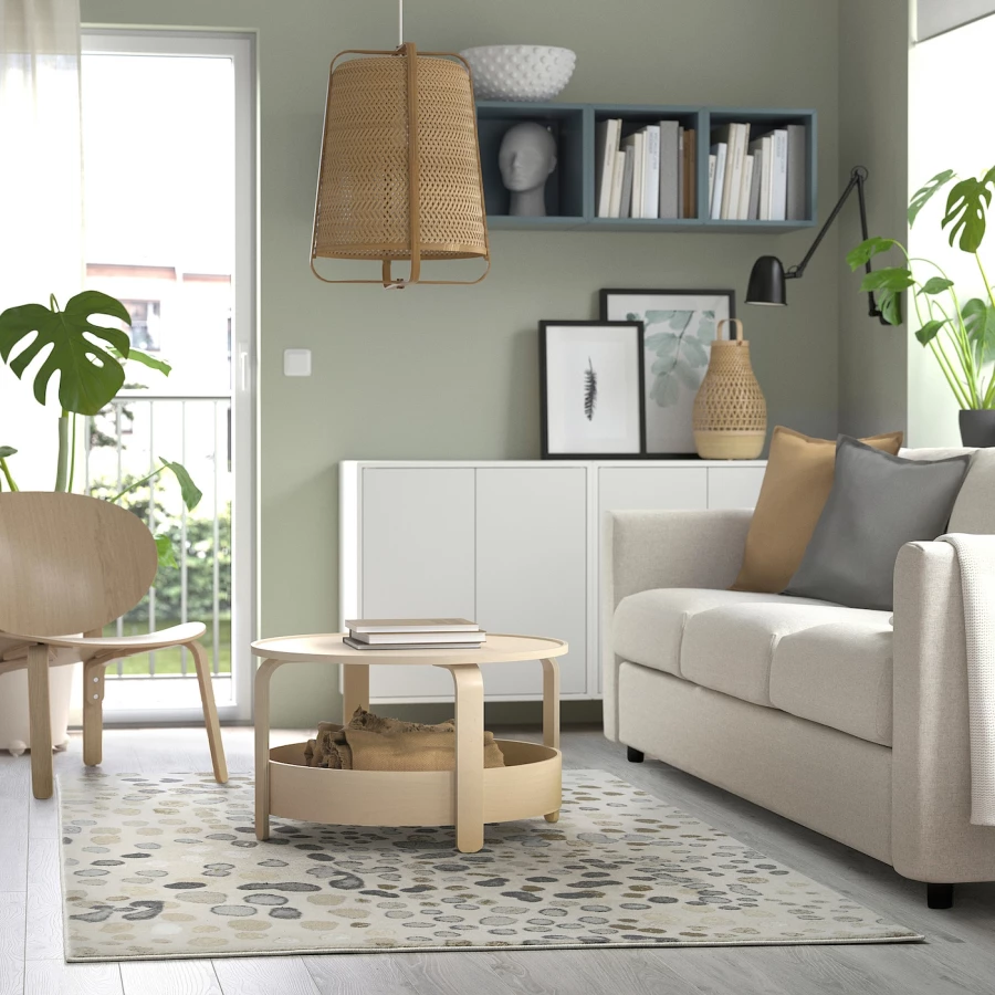 Ковер - IKEA DUBBELFIL/ДУББЕЛЬФИЛ ИКЕА, 230х160 см, разноцветный (изображение №2)