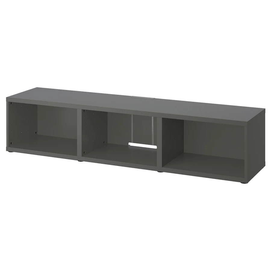 Тумба под ТВ - IKEA BESTÅ/BESTA/БЕСТО ИКЕА, 38х40х180 см, черный (изображение №1)