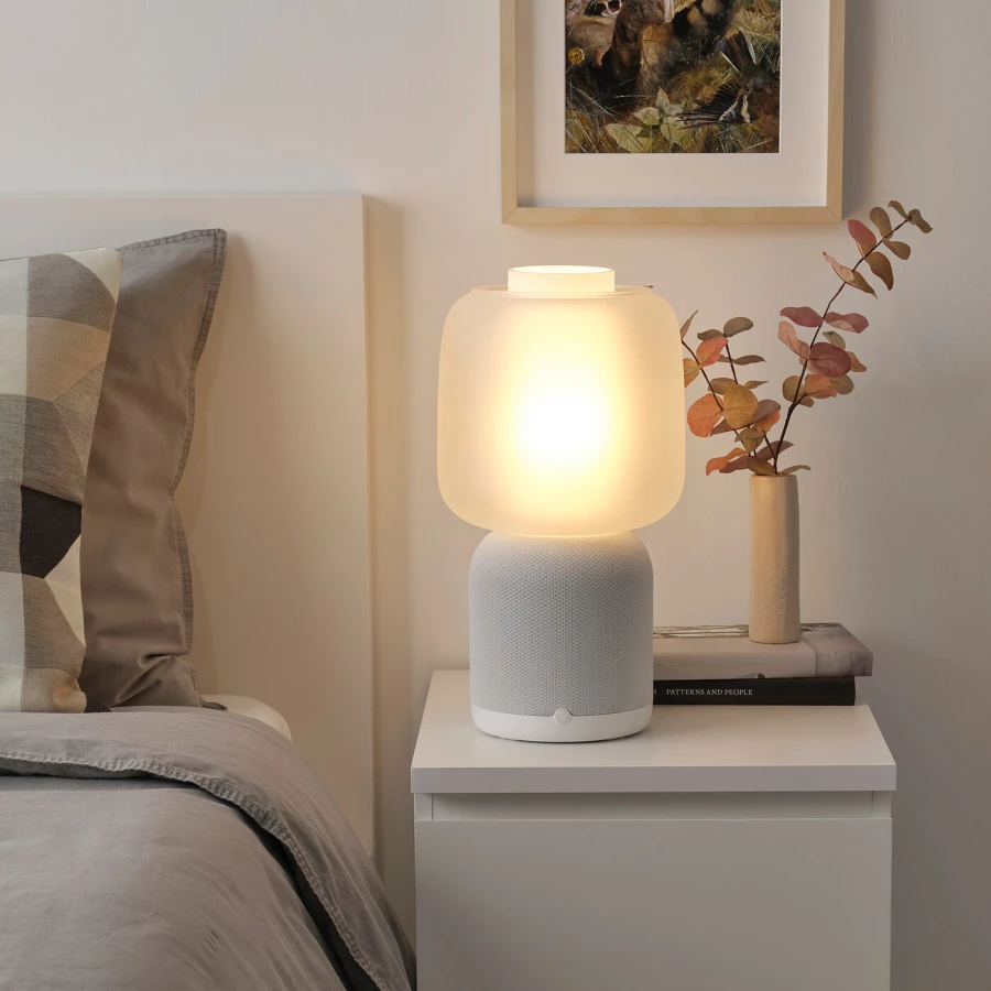 Колонка-лампа Wi-Fi - IKEA SYMFONISK, 16х25 см, белый, СИМФОНИСК ИКЕА (изображение №2)