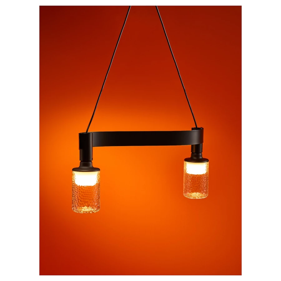 Подвесной светильник с лампочкой - ACKJA / MOLNART IKEA/АККЙЯ / МОЛЬНАРТ ИКЕА, черный (изображение №3)