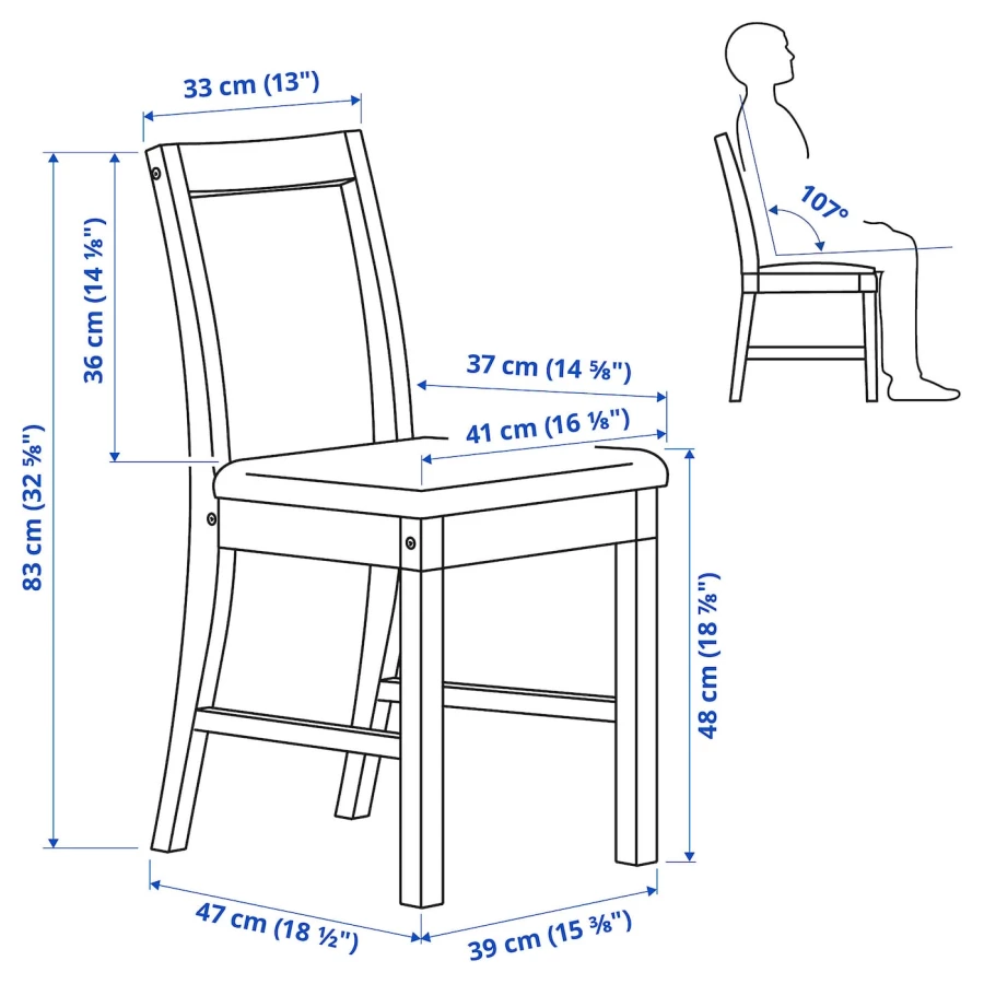 PINNTORP / PINNTORP Стол и 4 стула ИКЕА (изображение №7)