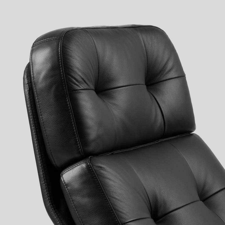 Вращающееся кресло - IKEA HAVBERG, 66х99х92 см, черный, ХАВБЕРГ ИКЕА (изображение №4)