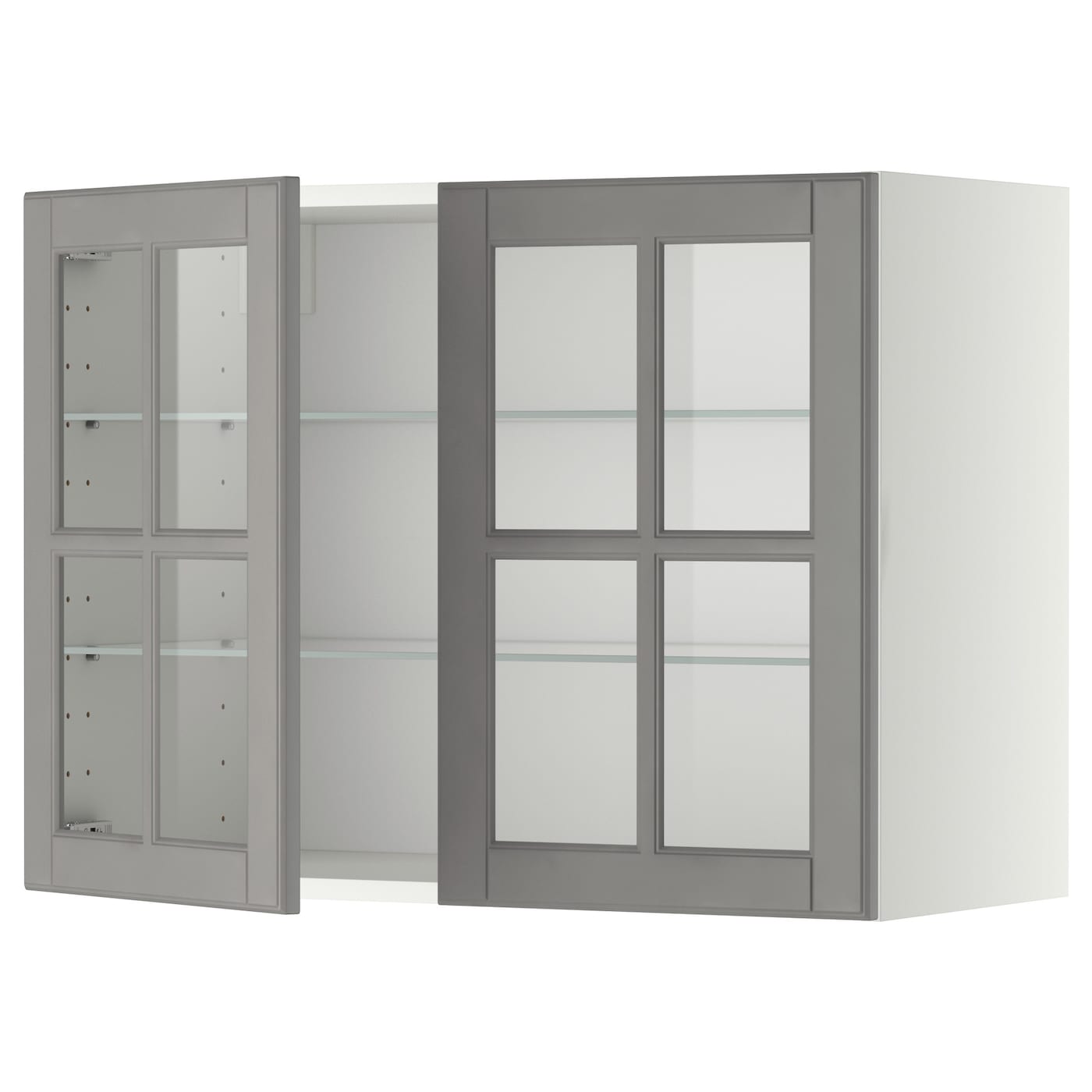 Шкаф  - METOD IKEA/ МЕТОД ИКЕА, 80х60 см, белый/серый