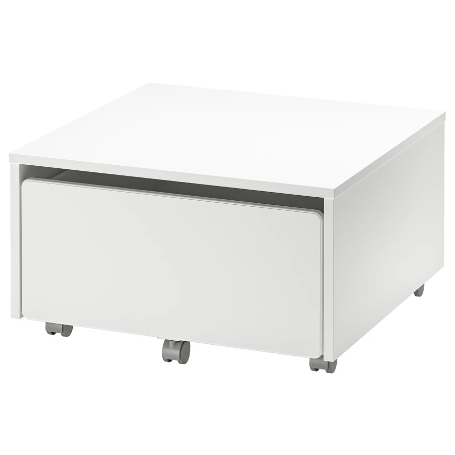 Ящик для каркаса кровати - IKEA SLÄKT/SLAKT/СЛАКТ ИКЕА, 35х62х62 см, белый (изображение №1)