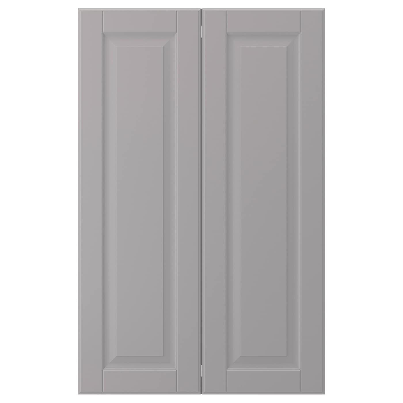 Дверца, 2 шт. - IKEA BODBYN, 80х25 см, серый, БУДБИН ИКЕА