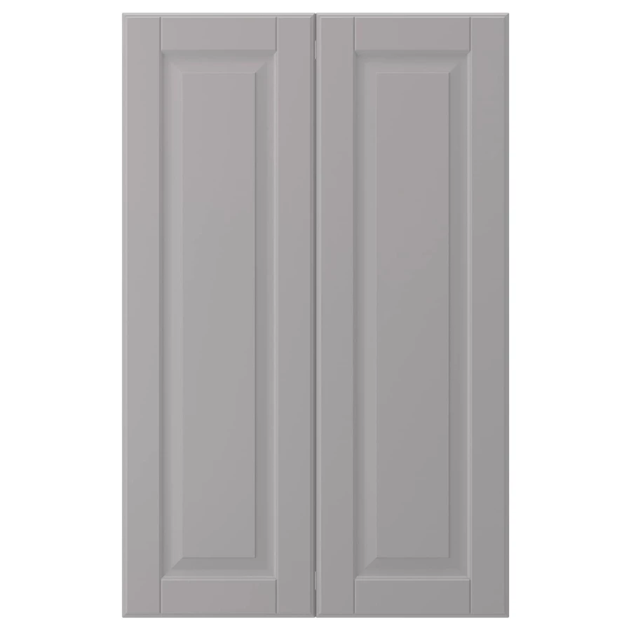 Дверца, 2 шт. - IKEA BODBYN, 80х25 см, серый, БУДБИН ИКЕА (изображение №1)