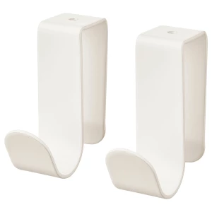 Крючок и клипса - LÄTTHET /LАTTHET IKEA/ ЛЭТТХЕТ ИКЕА, 5х4,7 см, белый