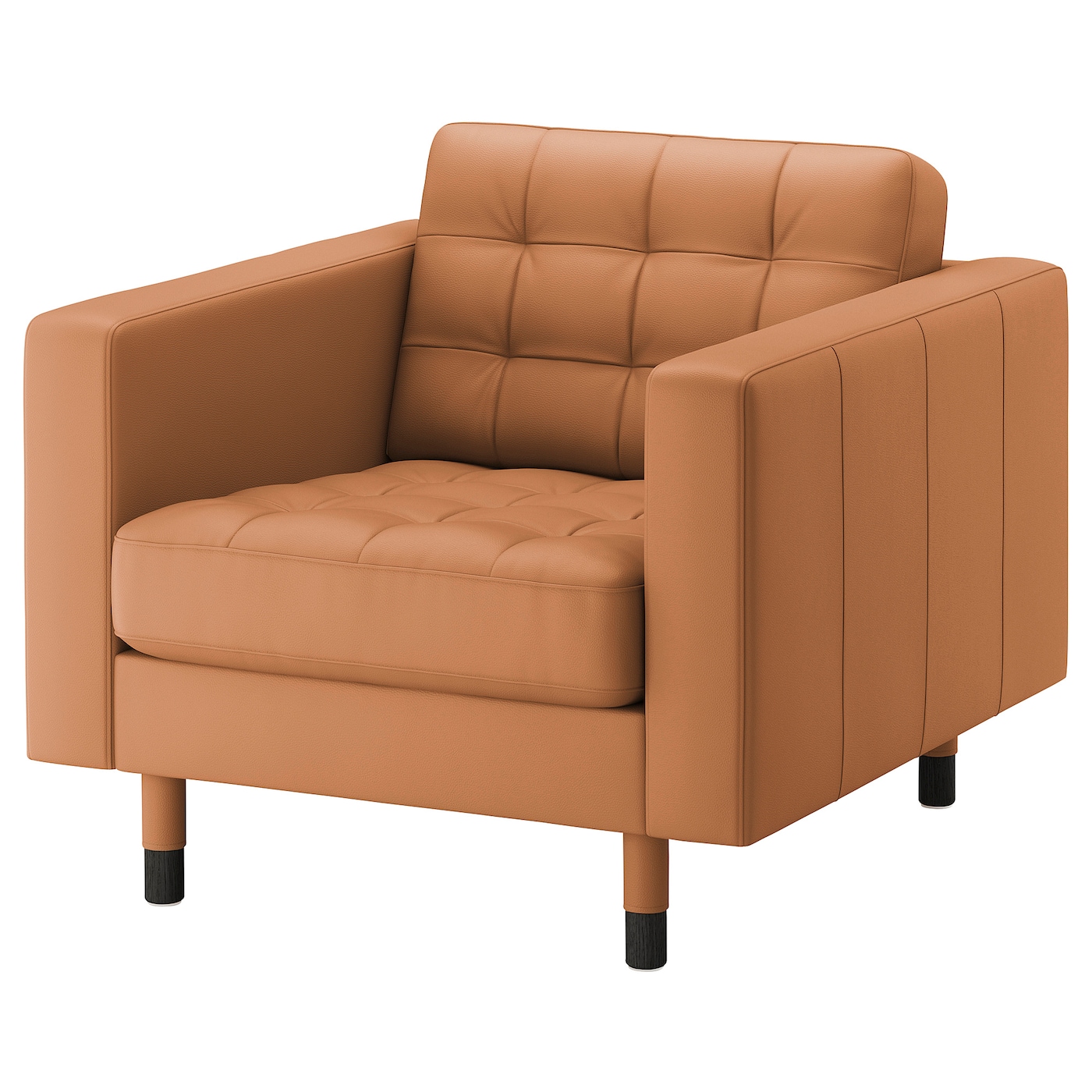 Кресло - IKEA LANDSKRONA, 89х89х78 см, оранжевый, ЛАНДСКРУНА ИКЕА