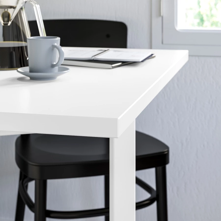 Раскладной кухонный стол - IKEA NORDEN, 152/89х80х74 см, белый, НОРДЕН ИКЕА (изображение №3)