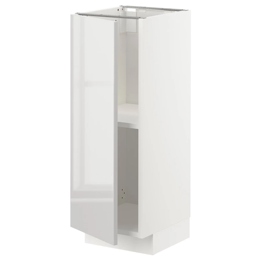 Напольный шкаф - METOD IKEA/ МЕТОД ИКЕА,  88х30 см, белый/светло-серый (изображение №1)