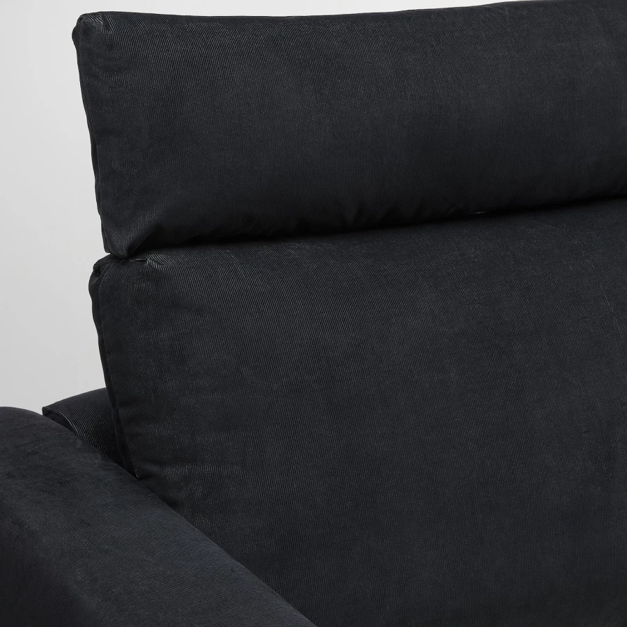 Подголовник для дивана - VIMLE IKEA /ВИМЛЕ ИКЕА, 70х20 см, черный (изображение №2)