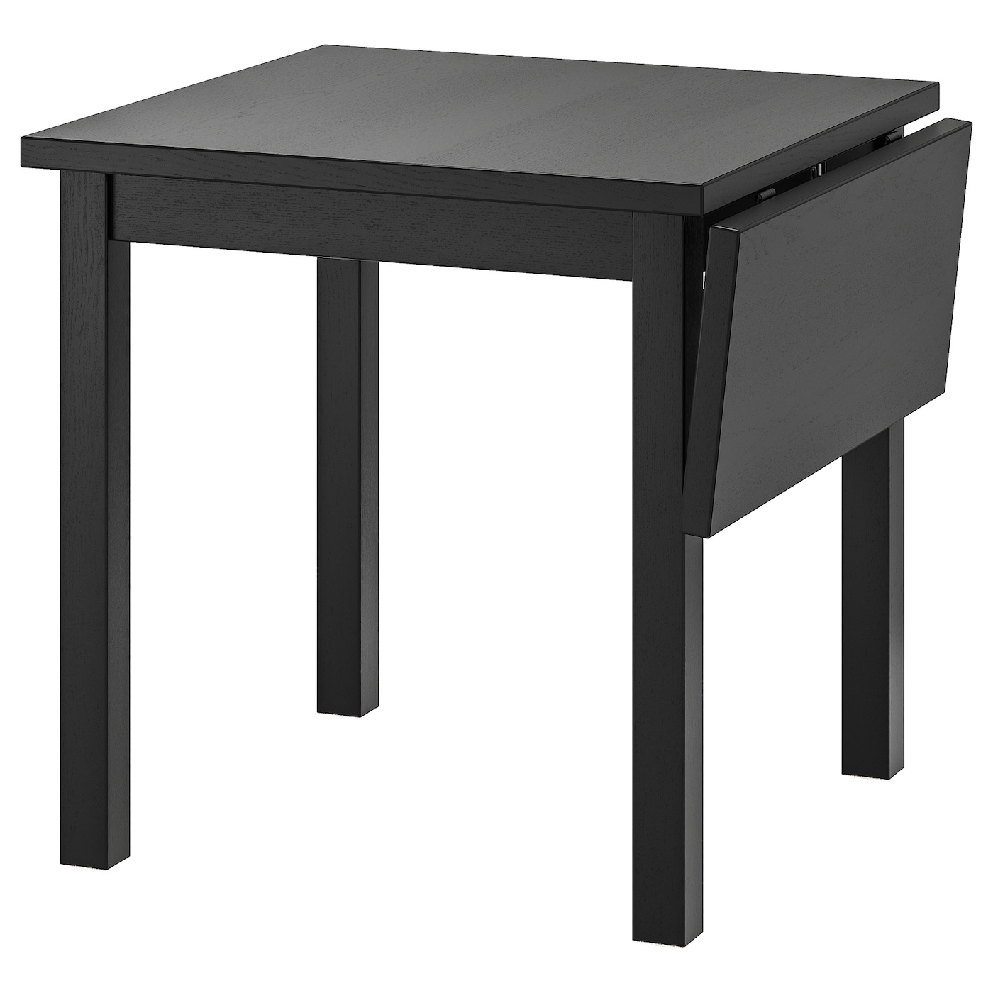 Стол с откидной столешницей - IKEA NORDVIKEN/НОРДВКЕН ИКЕА, 75х74/104х74 см, чёрный