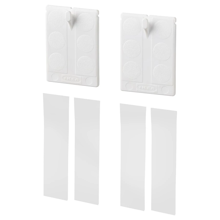 Клейкий крючок для рамки - ALFTA IKEA/ АЛЬФТА ИКЕА, 8х4,5 см, белый (изображение №1)