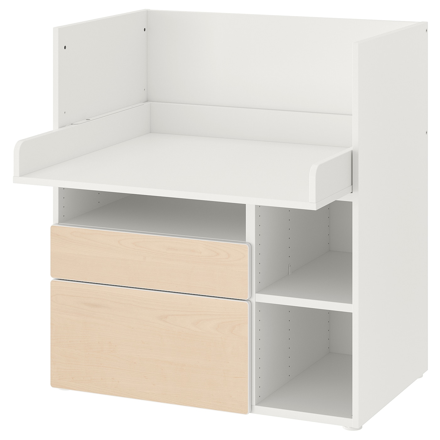 Письменный стол  - IKEA SMÅSTAD / SMАSTAD /СМОСТАД   ИКЕА, 100х90 см, белый/под беленый дуб