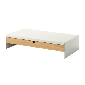 Подставка для монитора - ELLOVEN IKEA/ ЭЛЛОВЕН ИКЕА, 47x26x10 см, белый/бежевый